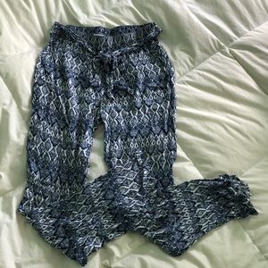 Printed Flowy Pants
